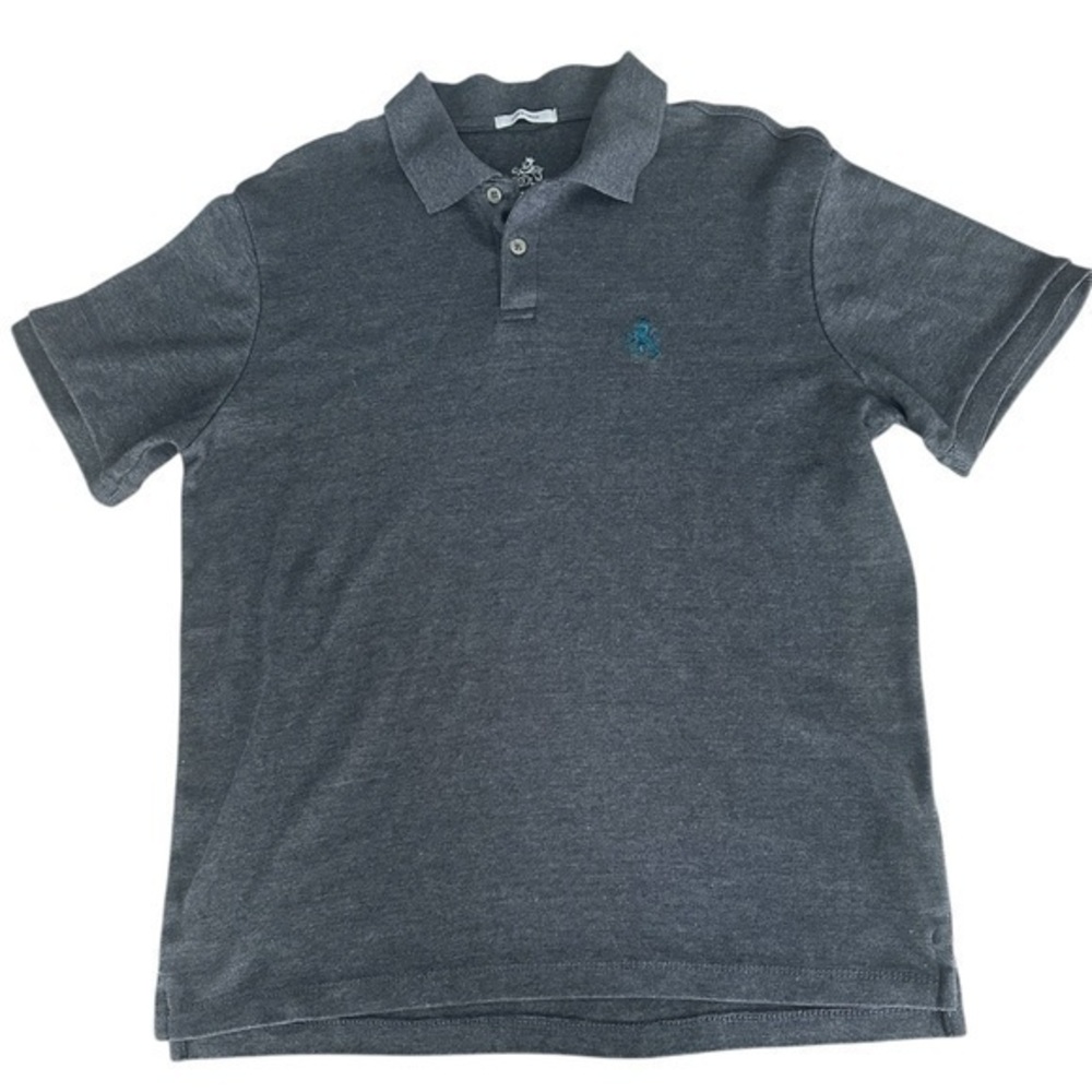 Rugby University Liquid Touch Short Sleeve Polo - Mens Size Medium- Dark Gray